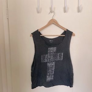 Gray Hippy Cross Summer CropTop